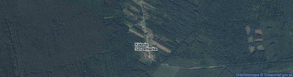 Zdjęcie satelitarne Kolonia Szczerbacka ul.
